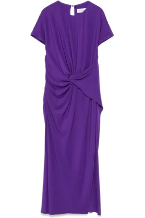 Lanvin Klänning, Dam, M, Front Knot Midi Klänning