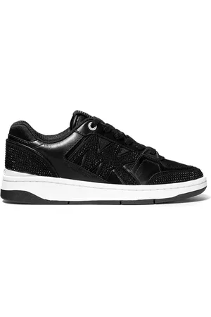 Michael Kors Skor, Dam, 37 EU, Läder, Rebel Svarta Lädersneakers