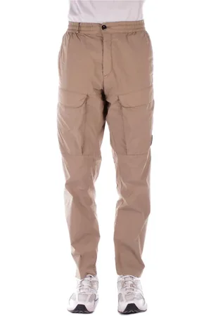 C.P. Company Byxor, Herr, S, Bomull, Logo Front Skinny Byxor Dragkedja Stängning
