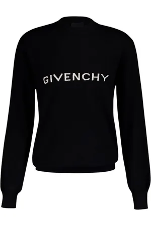 Givenchy Stickade tröjor & koftor, Dam, L, Svart Ulltröja