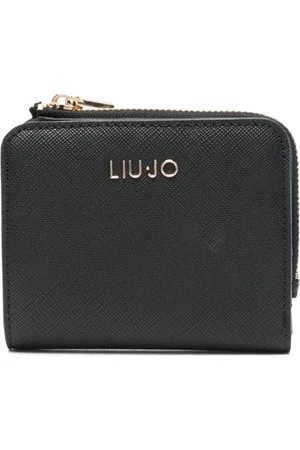 Liu Jo Accessoarer, Dam, ONE Size, Svart Bi-Fold Plånbok med Kortplatser