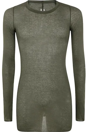 Rick Owens Topp, Herr, L, Skog Rib Långärmad T-shirt