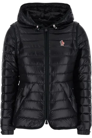 Moncler Jacka, Dam, S, Svart dunjacka med logotyp