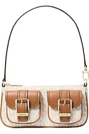Michael Kors Väska, Dam, ONE Size, Vanilla/Acorn Konvertibel Pouchette Väska
