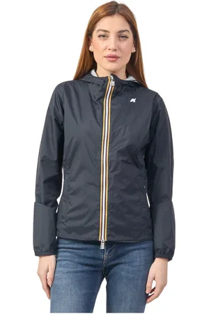 K-Way Jacka, Dam, XS, Nylon, Blå Vändbar Slim Fit Jacka Lily
