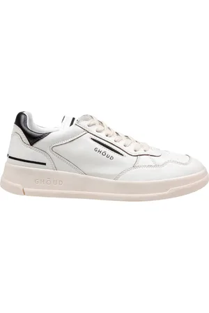 Ghoud Skor, Herr, 40 EU, Läder, Läder Sneakers Svart Vit Snörning