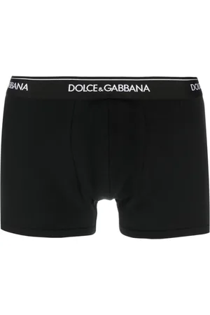 Dolce & Gabbana Underkläder, Herr, 2Xl, Läder, Svart underkläder för män
