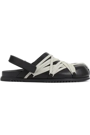 Rick Owens Skor, Dam, 36 EU, Läder, Svarta Lädersandaler Stiliga Bekväma