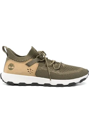 Timberland Skor, Herr, 43 EU, Kraftiga olivgröna sneakers