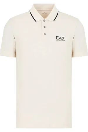 EA7 Topp, Herr, S, Bomull, Rainy Day Polo Shirt med Logo