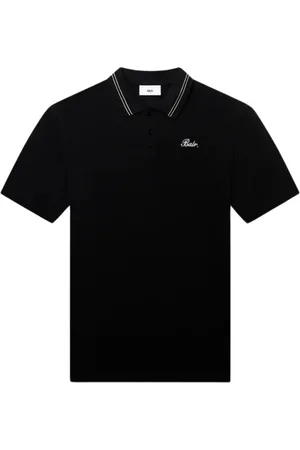 BALR. Topp, Herr, L, Bomull, Tape Polo Jet Svart