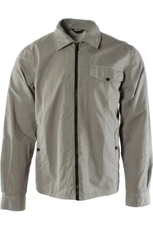 Woolrich Jacka, Herr, 2Xl, Bomull, Grå Overshirt i Bomull Gabardin