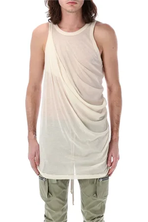 Rick Owens Topp, Herr, S, Bomull, Naturlig Anthem Tank Top