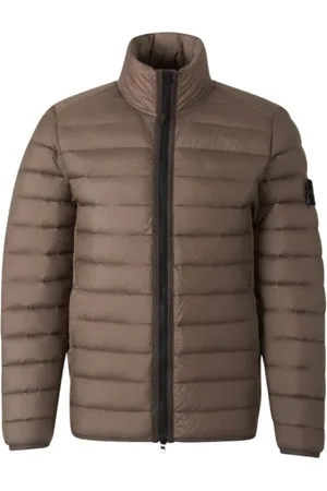 Stone Island Jacka, Herr, S, Nylon, Ljusbrun dunjacka Vävda kammare