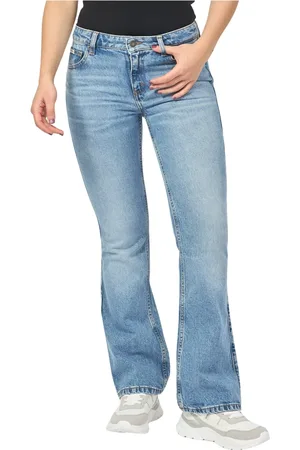 Guess Jeans, Dam, W32, Denim, Bootcut Blå Denim Jeans