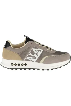 Napapijri Skor, Herr, 44 EU, Läder, Kontrast Accent Sneakers för Moderna Män
