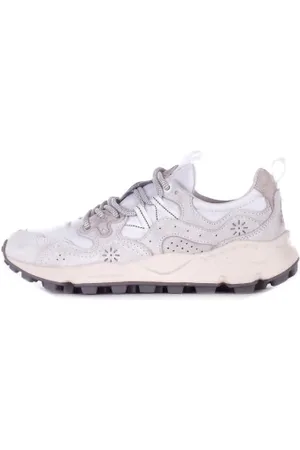 Flower Mountain Skor, Dam, 43 EU, Mocka, Mocka Logo Sneakers Gummisula