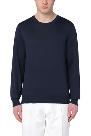 Brunello Cucinelli Stickade tröjor & koftor, Herr, M, Rundhalsad Tröja