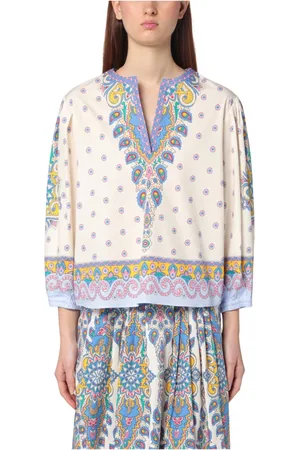 Etro Blusar & Skjortor , Dam, M, V-ringad topp i trendig stil