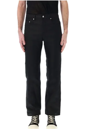 Rick Owens Jeans, Herr, W36, Linne, Svart Utility Pant Ss25