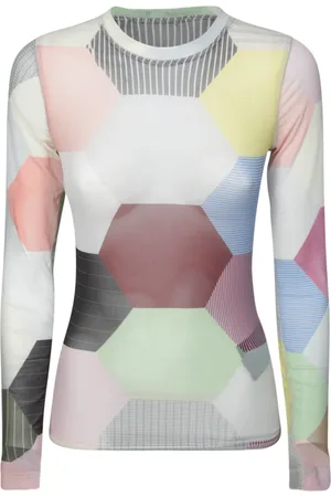 J.W.Anderson Topp, Dam, M, Polyester, Geometrisk Multifärgad Mesh Topp