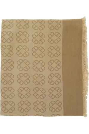 Twin-Set Accessoarer, Dam, ONE Size, Rektangulär Halsduk med All-Over Print