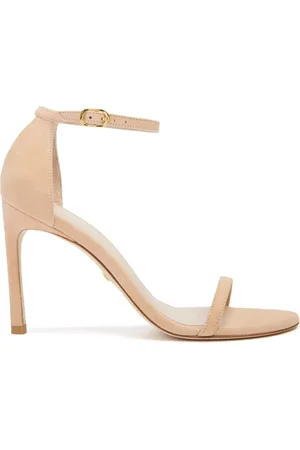 Stuart Weitzman Skor, Dam, 39 EU, Läder, Nudistsång Sandaler - Must-Have för Modemedvetna Kvinnor