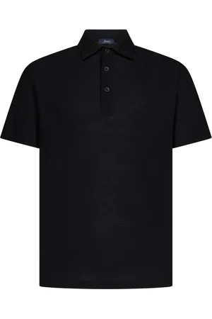 HERNO Topp, Herr, S, Bomull, Svart Polotröja Snygg Design