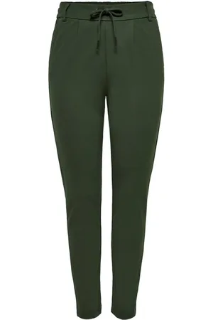 ONLY Byxor, Dam, XS, Nylon, Gröna Straight Leg Byxor