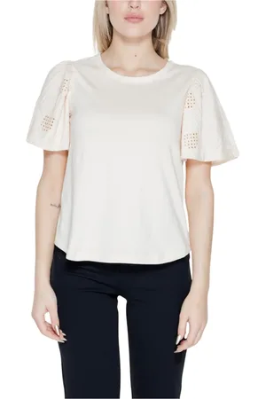 JACQUELINE DE YONG Blusar & Skjortor , Dam, S, Flutter Sleeve Eyelet Top