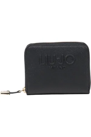 Liu Jo Accessoarer, Dam, ONE Size, Svart Enkel Dragkedja Plånbok