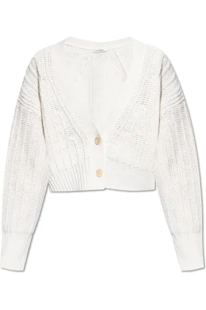 Max Mara Stickade tröjor & koftor, Dam, S, Bomull, Cardigan Stelvio