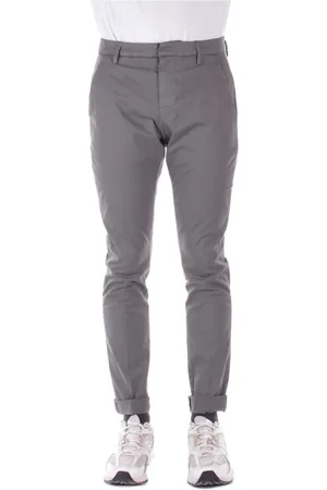 Dondup Byxor, Herr, W34, Bomull, Slim Fit Dove Grey Byxor