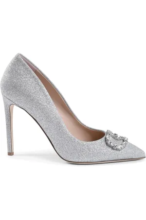 DEE OCLEPPO Skor, Dam, 39 EU, Läder, Glitterpump med logotyp