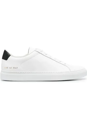 COMMON PROJECTS Skor, Herr, 41 EU, Läder, Vita retro sneakers i läder
