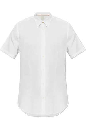 Paul Smith Skjorta, Herr, XL, Linne, Linneskjorta med korta ärmar