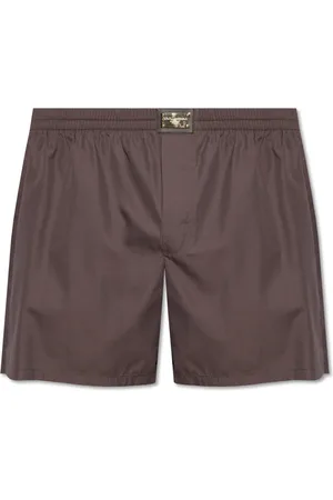 Dolce & Gabbana Underkläder, Herr, L, Bomull, Shorts med logotypapplikation