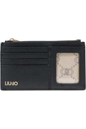 Liu Jo Accessoarer, Dam, ONE Size, Svart plånbok med dragkedja och innerficka