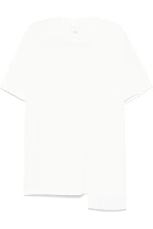 Y-3 Topp, Herr, L, Bomull, Premium Vit T-shirt och Polo