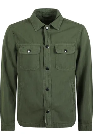 Woolrich Jacka, Herr, M, Bomull, Cypress Bomull Overshirt med Tryckknappar