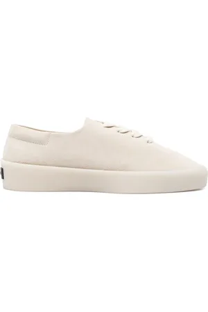 FEAR OF GOD Skor, Herr, 44 EU, Läder, Ecru Lädersneakers med Snörning