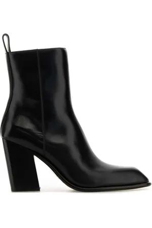 Alexander Wang Skor, Dam, 37 EU, Läder, Svarta läder Throttle ankelboots
