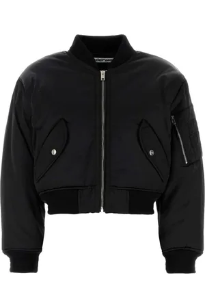 Alexander Wang Jacka, Dam, M, Nylon, Svart Nylon Bomberjacka