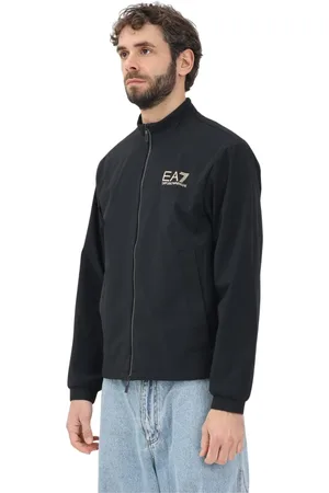 EA7 Jacka, Herr, L, Modern Svart Vindjacka