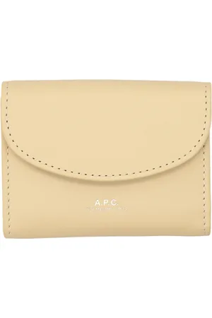 A.P.C. Accessoarer, Dam, ONE Size, Läder, Läderkorthållare med tryckknappstängning