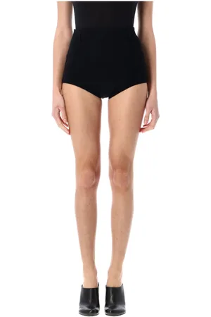COPERNI Shorts, Dam, S, Svarta Stickade Shorts med Elastisk Midja