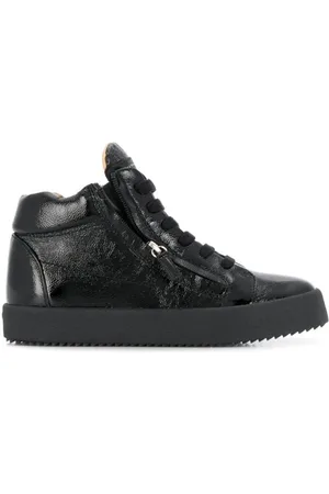 Giuseppe Zanotti Skor, Dam, 36 EU, Läder, Svarta Casual Sneakers i Läder