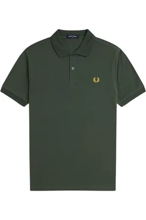 Fred Perry Topp, Herr, 2Xl, Bomull, Gröna T-shirts och Polos, Skjortan