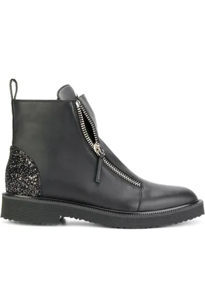 Giuseppe Zanotti Skor, Dam, 39 EU, Läder, Tronchetto Ankelstövlar