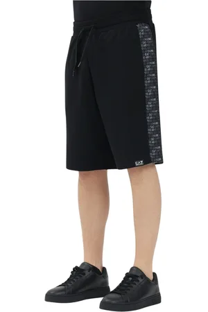 EA7 Shorts, Herr, M, Sportiga Svarta Shorts Vår Sommar